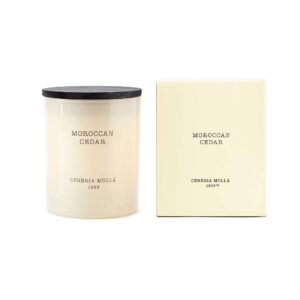 Vela Moroccan Cedar de Cereria Mollá – aroma amaderado y envolvente, selección Templo Ikigai