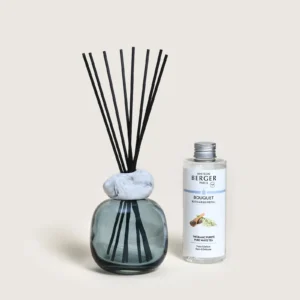 bouquet perfumado mineral bleu Maison Berger con recarga y varillas difusoras