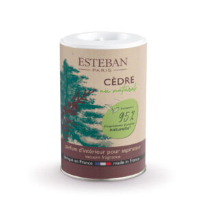 Polvo perfumado para aspiradora Cèdre au Naturel de Esteban Paris aroma amaderado fresco